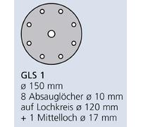 Klingspor Disque abrasif, kletthaftend PS 33 BK, 150 mm, 100 pièces, Grain 320, 147096