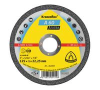 Klingspor Disque de coupe Klingspor A 60 EX 125 x 1 x 22,23 mm plat Quantité:25
