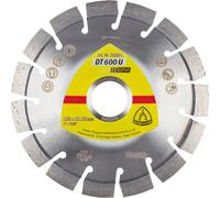 Klingspor Disque diamanté DT 600 U 125 x 2,4 x 22,23 mm 15 segments denture courte