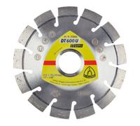 Klingspor DT 600 U Disques à tronç. Diamanté Klingspor 115 x 2,4 x 22,23 mm 13 segments 20 x 2,4 x 9 mm, denture courte Quantité:1