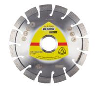 Klingspor DT 600 U Disques à tronç. Diamanté Klingspor 125 x 2,4 x 22,23 mm 15 segments 20 x 2,4 x 9 mm, denture courte Quantité:1
