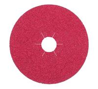 Klingspor FS 964 Disques Fibre céramique Klingspor 125 x 22 mm Grain 50 alésage étoilé Quantité:25