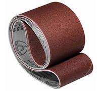 Klingspor Korund Bande abrasive - 150 x 2500 mm - Grain P80 - Lot de 5 - pour bois & métal - Support tissé semi-flexible résistant à la déchirure - Bandes abrasives professionnelles pour ponceuse à