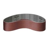 Klingspor Korund Lot de 5 bandes abrasives - 100 x 1220 mm - Grain P40 - pour bois & métal - support tissé semi-flexible résistant à la déchirure - Bandes abrasives professionnelles pour ponceuse à