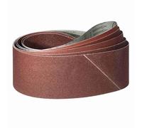 Klingspor Lot de 5 bandes abrasives - 150 x 2000 mm - Grain 40/60/80/120/180 - Pour ponceuse à bande, ponceuse à bande, pour affûter, limer, affûter et dérouiller