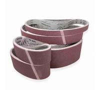 Klingspor Lot de 5 bandes abrasives en corindon - 50 x 2500 mm - Grain P80 - Pour bois et métal - Support en tissu semi-flexible indéchirable - Bandes abrasives professionnelles pour ponceuse à bande