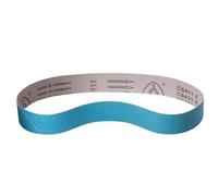 Klingspor Lot de 5 bandes abrasives Zirkon CS411X pour métal et acier - 50 x 1020 mm - Grain P60 - Compatible par exemple avec ponceuse à bande combinée Metabo BS 175 et BS 200
