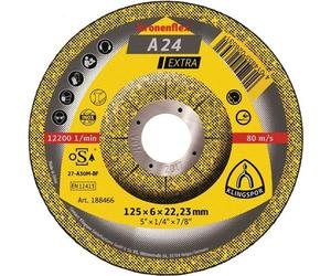 Klingspor Meule d'ébarbage A 24 Extra Diamètre 230xS.8,0mm Alésage 22,23mm - 13448