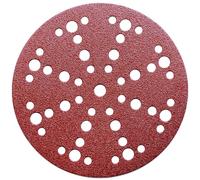 Klingspor PS 18 EK Lot de 50 disques abrasifs 150 mm, 49 trous (48+1), produit spécial pour bois et spatule, grain 120, convient pour Festool Rotex RO 150 avec Multi-Jetstream MJ2