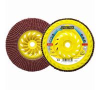 Klingspor SMT 975 Lot de 10 disques abrasifs bombés Filetage M 14 Céramique 125 mm Grain 60