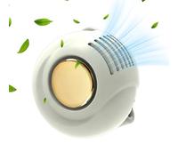 Klip Fan Mini ventilateur portable à clip pour PC 6,6 x 6,9 x 7 cm | Refroidisseur d'air silencieux sans lame à 3 niveaux à 360 degrés | Refroidisseur d'air personnel rechargeable de voyage pour