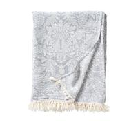 Klippan Yllefabrik Plaid en coton Sunflower 140x200 cm Dark denim