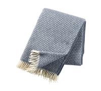 Klippan Yllefabrik Plaid en laine Knut bleu