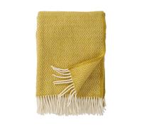 Klippan Yllefabrik Plaid Sorbet en laine 130x200 cm Banana