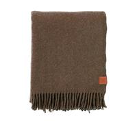 Klippan Yllefabrik Plaid True en laine 130x200 cm Walnut