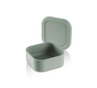 KLIPPSI® Petite boîte à déjeuner en silicone platine indéchirable, résistante à la chaleur et au froid, anti-fuite, passe au lave-vaisselle (vert)