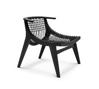 Klismos Fauteuil lounge avec patins en feutre Knoll International - ACSAEFO1 + ACHAEB