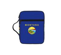 KLJnmbb Sac de rangement étanche imprimé drapeau de l'État du Montana pour église voyage