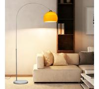 KlkrzJwy Lampadaire Arc Orange Mid-Century Modern, Socle Marbre Naturel