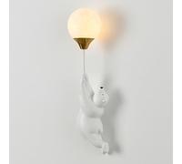 Klobvtt Applique Murale Ballon - Applique Murale en Forme d'ours de Dessin animé - Luminaire G9 - Veilleuses câblées pour Chambre d'enfant - Décoration de Chevet