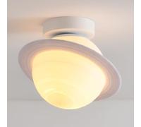 Klobvtt planète plafonnier Chambre d’Enfants Semi encastré plafonnier 7,87 "Blanc éclairage de Plafond intérieur, Globe Proche du Plafond lumières pour Filles garçons Chambre Chambre pépinière