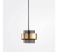 Klobvtt Suspension en Verre doré Lampe Suspendue luminaire d'îlot de Cuisine, Lustre Moderne plafonniers Lampes de Suspension Nordiques pour Loft Bedroom Cafe Bar Restaurant