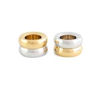 KLONG Bougeoir Marriage Duo 2 Pièces Laiton-argent