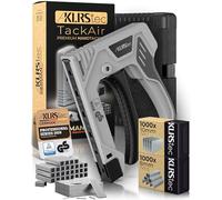 KLRS TackAir Agrafeuse Manuelle - Tacker à Gâchette par Traction - Agrafeuse Bois & Tissu - Pistolet à Agrafes avec 2000 Agrafes Type D & T - Ergonomique, Puissante & Durable