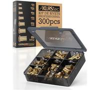 KLRStec Professional Kit Écrous à Sertir [300 pcs] Assortiment Écrous Rivets en Acier Galvanisé - Inserts Filetés M3-M12 pour Métallerie, Automobile, Industrie - Compatible Pince à Sertir