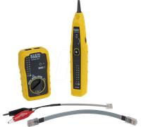 Klein Tools VDV500-705 | Kit Test Et Traçage Tonalité Et Sonde | Générateur De Tonité Et Sonde Inclus | Câbles RJ45 RJ12 Et Pinces | Pour Fils Non Actifs