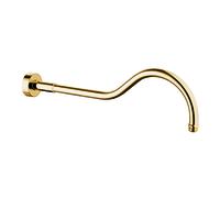 KLUDI 1926 Bras de douche, pour pomme de douche à disque, saillie 415mm, 2751445, Couleur: doré 23 kt