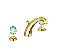 Kludi Adlon - Mitigeur de lavabo avec vidage, installation à 3 trous, doré 5104345G4