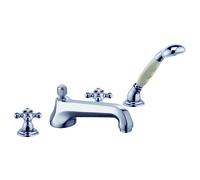 Kludi 1926 mitigeur bain 4 trous 515250520 chromé , bec bas 220 mm