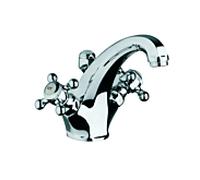 Kludi Mitigeur de lavabo sur pied 1926 510100520 – Bec 165 mm, poignées croisillons, chrome