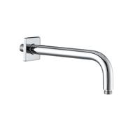 KLUDI A-QA Bras de douche, pour pomme de douche à disque, saillie 250mm, avec rosace coulissante 61x61mm, chrome, 6653305-00
