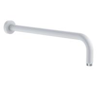Bras de douche KLUDI A-QA pour douchette à tête plate, portée 400 mm, 6651453-00, Couleur: Blanc mat