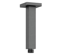 Kludi A-Qa - Bras de douche de plafond, 15 cm, Gunmetal brossé 66545N2-00
