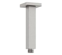 Kludi A-Qa - Bras de douche de plafond, 15 cm, nickel brossé 66545N5-00