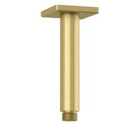 Kludi A-Qa - Bras de douche de plafond, 15 cm, or brossé 66535N0-00
