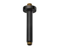 Kludi A-Qa - Bras de douche plafond, 15 cm, noir mat 6651539-00