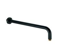 KLUDI A-QA Bras de douche, pour pomme de douche à disque, saillie 400mm, 6651439-00, Couleur: noir mat