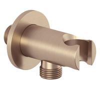 Kludi A-Qa - Coude de raccordement avec support, bronze brossé 65567N1-00