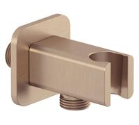 Kludi A-Qa - Coude de raccordement avec support, bronze brossé 65568N1-00