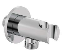 Kludi A-Qa - Coude de raccordement avec support, chrome 6556705-00
