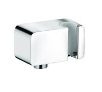 KLUDI A-QA Coude de raccordement mural avec support de douche, chrome, 6556005-00
