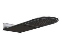 Kludi A -qa douche de tête 6488087-00 250mm, 2 types de jets, noir mat/ chromé