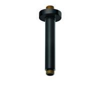 Kludi A-Qa - Bras de douche plafond, 15 cm, noir mat 6651539-00
