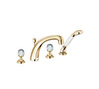 Kludi Adlon - Mitigeur de baignoire avec vidage, installation à 4 trous, doré 5152445G4