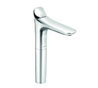 Kludi Amba cuvette de lavabo monté 532980575 chromé , la hauteur de buse 273 mm, sans garniture de vidange