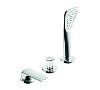 Kludi Ameo Kludi 414480575 chromé, montage carrelage, mitigeur bain 3 trous